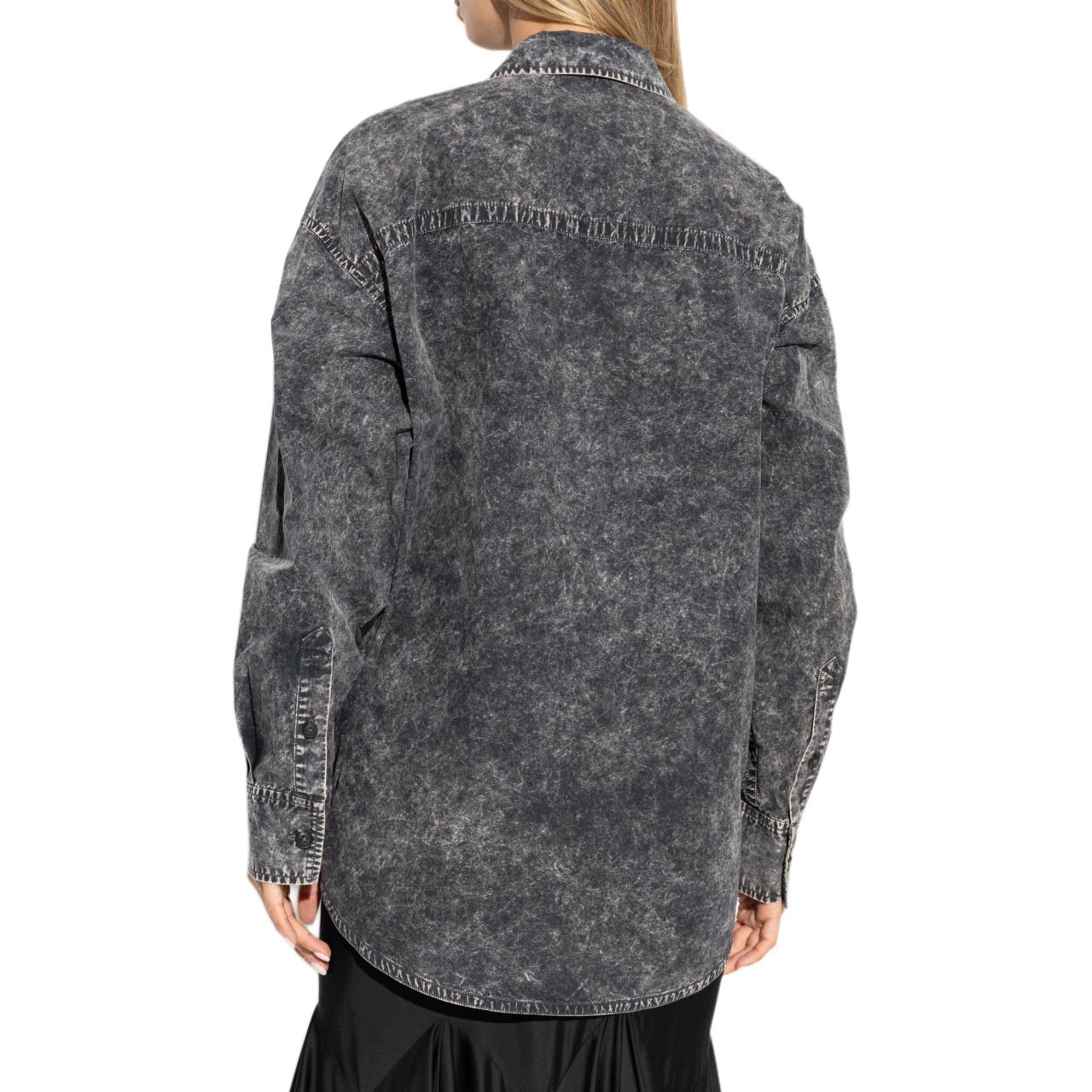 Purchase (Women) Alexander Wang Single-Breasted Pocket Long Sleeve Shirt Women - Grey 4WC3241409-018