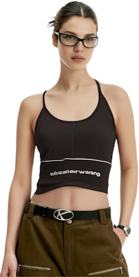 (W) アレキサンダーワン ロゴ入りワイドストラップデザイン黒色ノースリーブドレス 1CC2216376-001 Sizing (W) アレキサンダーワン ロゴ入りワイドストラップデザイン黒色ノースリーブドレス 1CC2216376-001