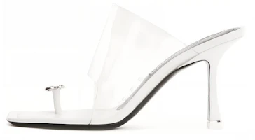 (Women) Alexander Wang Slides 'Elegant Crystal Logo White' 30221S071100 (Women) Alexander Wang Slides 'Elegant Crystal Logo White' 30221S071100