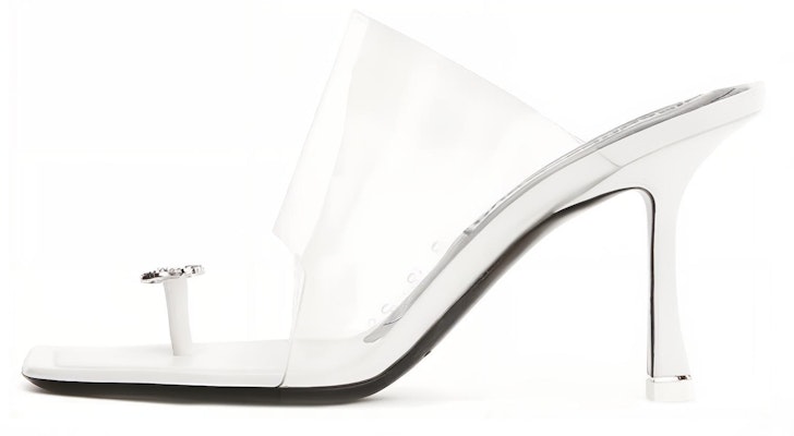 (W) Alexander Wang Selipar 'Logo Kristal Elegan Putih' 30221S071100 Buy (W) Alexander Wang Selipar 'Logo Kristal Elegan Putih' 30221S071100