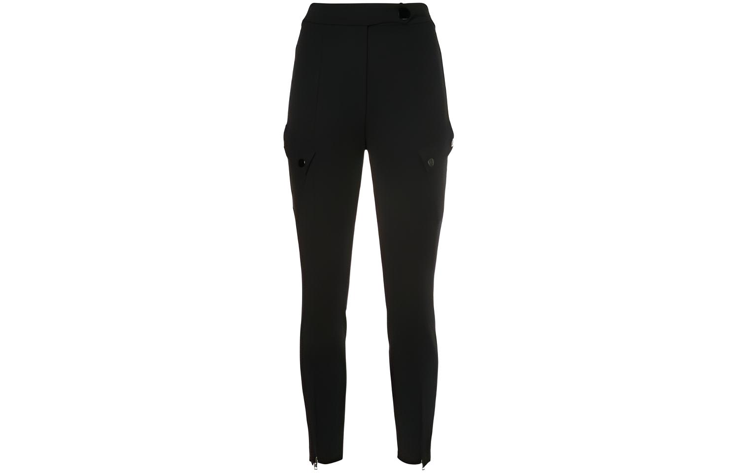 (Women) Alexander Wang Slim Fit Black Casual Pants with Zippered Ankles & Multiple Pockets Women. 1W374009E4-001