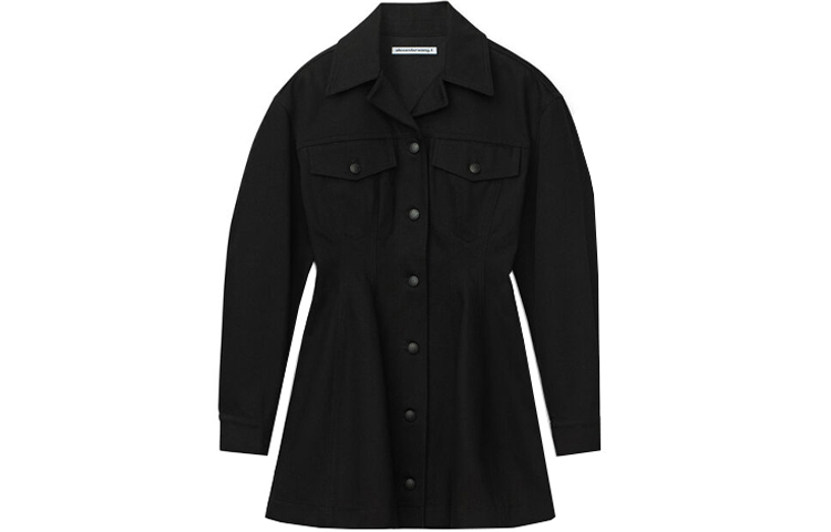 (Women) Alexander Wang Slim Fit Denim Flared Dress 4WC1216104-001