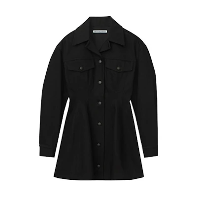 (Women) Alexander Wang Slim Fit Denim Flared Dress 4WC1216104-001