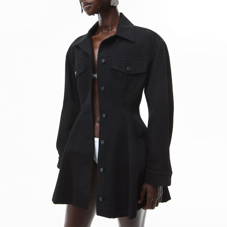 (Women) Alexander Wang Slim Fit Denim Flared Dress 4WC1216104-001 圖 5