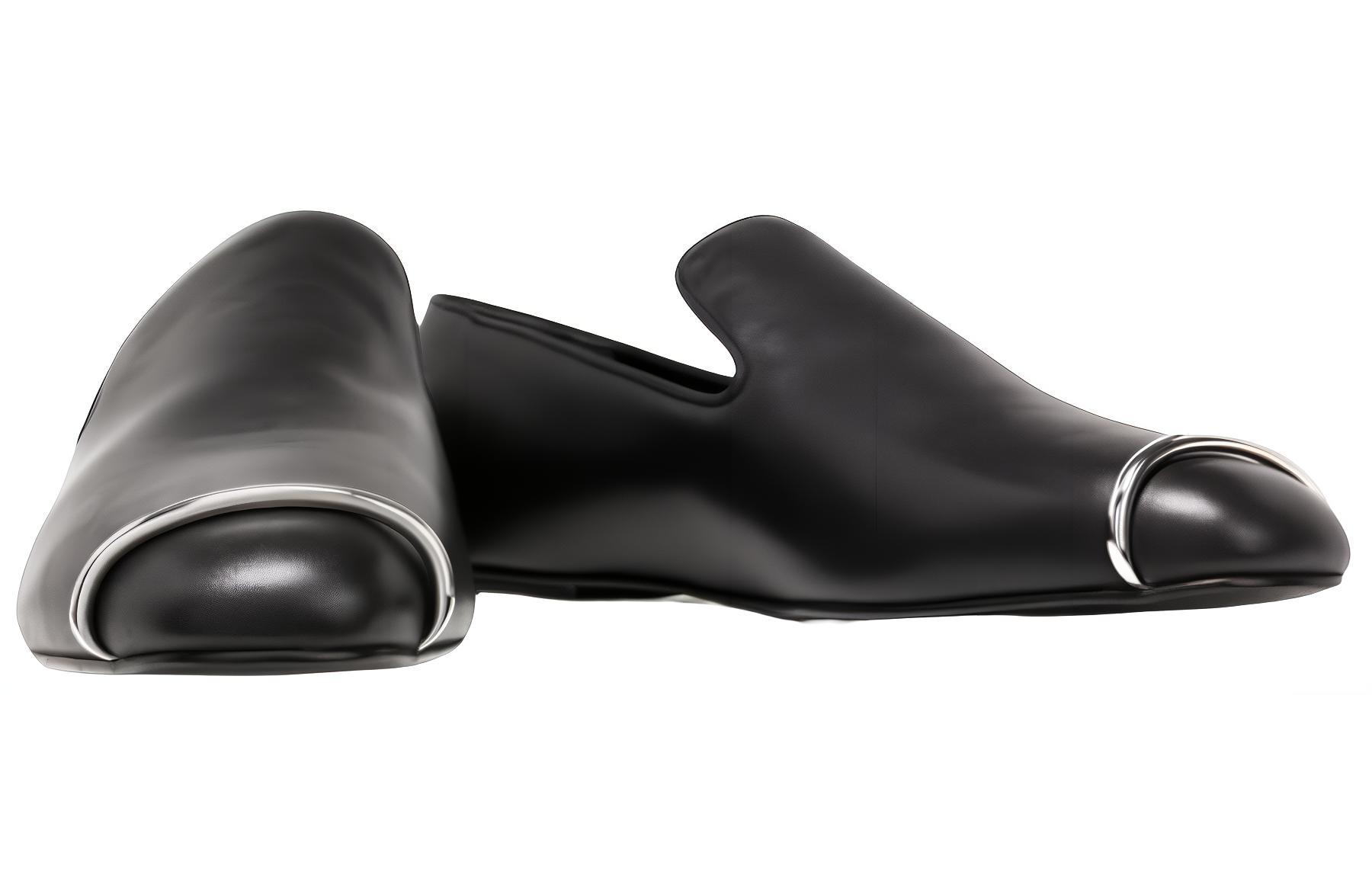 (W) Alexander Wang Slip-On 'Black Leather' 圖 3