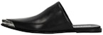 (W) Alexander Wang Kasut 'Kulit Kasual Hitam' 3019M0026L001