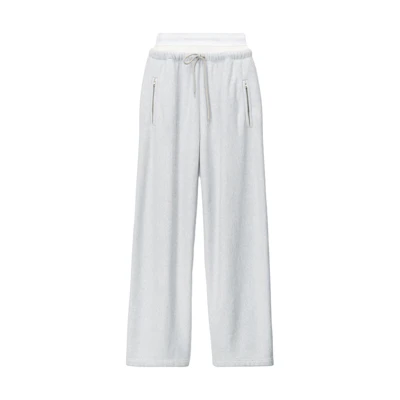(Women) Alexander Wang Solid Color Elastic Straight-Leg Casual Pants Women 4CC1244349-050