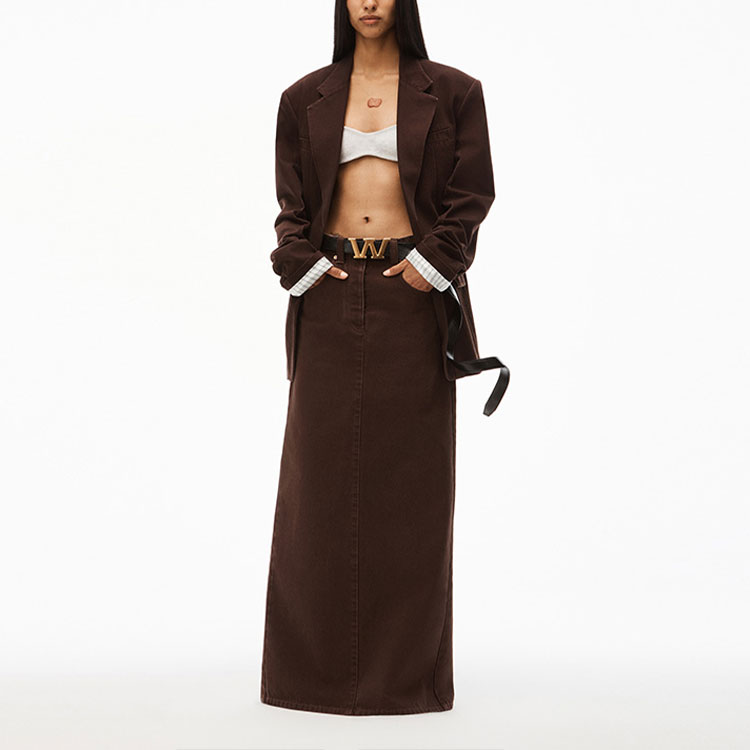 Lookbook (W) Blazer Wanita Alexander Wang Warna Solid Single-Breasted. 1WC3222403-204