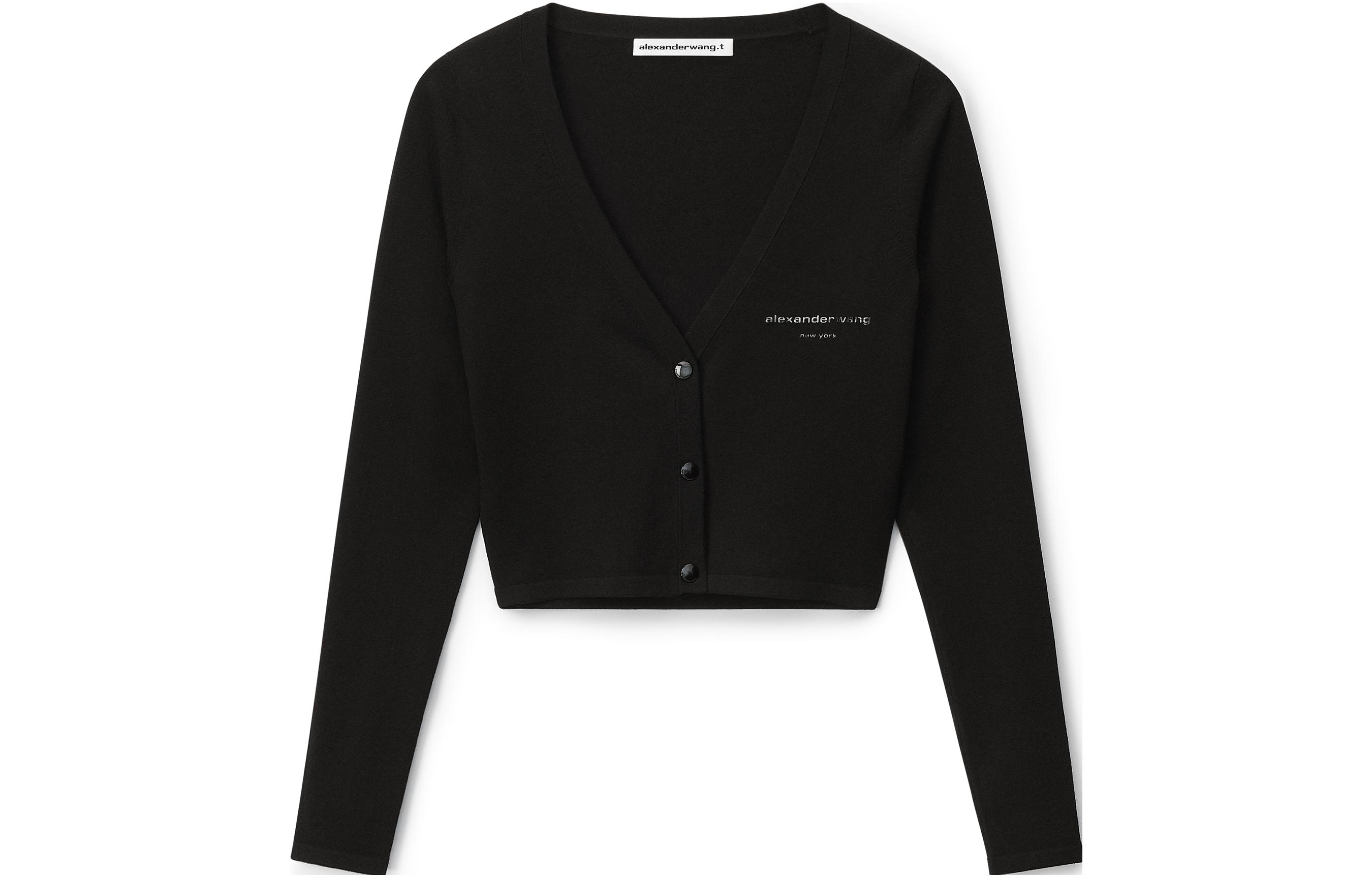 (Women) Alexander Wang Solid Knit Sweater  Black 4KC2233025-001