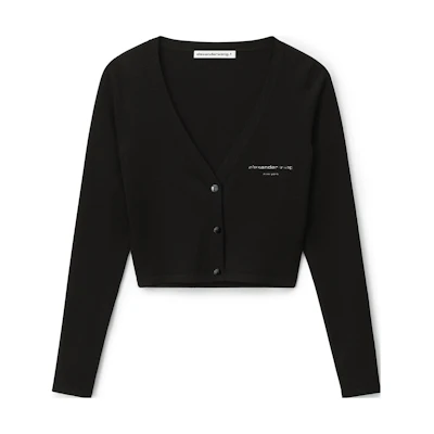 (Women) Alexander Wang Solid Knit Sweater Black 4KC2233025-001