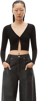 (W) 알렉산더 왕 솔리드 니트 스웨터 블랙 4KC2233025-001 Lookbook (W) 알렉산더 왕 솔리드 니트 스웨터 블랙 4KC2233025-001