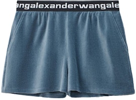 (Women) Alexander Wang Solid Logo Corduroy Stretch Casual Shorts 4CC1204025-469 (Women) Alexander Wang Solid Logo Corduroy Stretch Casual Shorts 4CC1204025-469