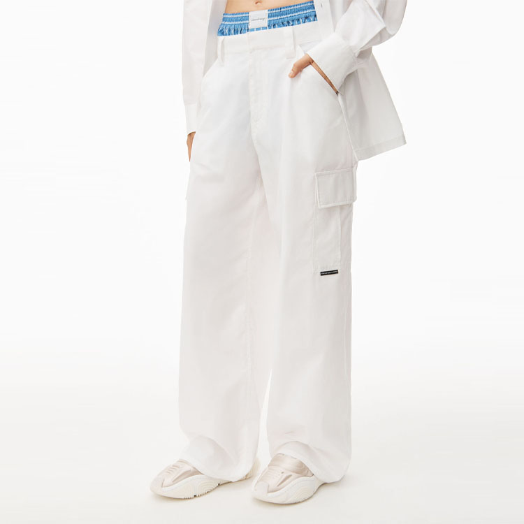 (Women) Alexander Wang Solid Mid-Rise Straight Cargo Pants . 4WC2234374-111 圖 5