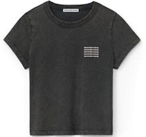 (Women) Alexander Wang SS20 Acid Wash Wrinkled Short Sleeve T-Shirt Women Black/Grey. 1CC1201328-007 (Women) Alexander Wang SS20 Acid Wash Wrinkled Short Sleeve T-Shirt Women Black/Grey. 1CC1201328-007