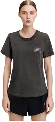 (W) 알렉산더 왕 SS20 애시드 워시 링클드 반팔 티셔츠 여성 블랙/그레이. 1CC1201328-007 Details for (W) 알렉산더 왕 SS20 애시드 워시 링클드 반팔 티셔츠 여성 블랙/그레이. 1CC1201328-007