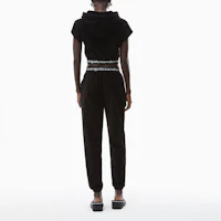 Purchase (W) Alexander Wang 女款 SS20 黑色燈芯絨彈力長褲 4CC1204024-001
