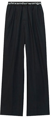 (W) Alexander Wang SS20 黑色寬褲休閒褲附標誌腰帶 4WC2204047-001 Order (W) Alexander Wang SS20 黑色寬褲休閒褲附標誌腰帶 4WC2204047-001