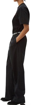 (W) Alexander Wang SS20 黑色寬褲休閒褲附標誌腰帶 4WC2204047-001 Shop (W) Alexander Wang SS20 黑色寬褲休閒褲附標誌腰帶 4WC2204047-001