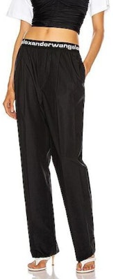 (W) Alexander Wang SS20 黑色寬褲休閒褲附標誌腰帶 4WC2204047-001 Details for (W) Alexander Wang SS20 黑色寬褲休閒褲附標誌腰帶 4WC2204047-001
