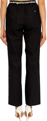 (W) Alexander Wang SS20 黑色寬褲休閒褲附標誌腰帶 4WC2204047-001 Sizing (W) Alexander Wang SS20 黑色寬褲休閒褲附標誌腰帶 4WC2204047-001
