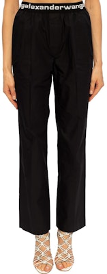 (W) Alexander Wang SS20 黑色寬褲休閒褲附標誌腰帶 4WC2204047-001 Cheap (W) Alexander Wang SS20 黑色寬褲休閒褲附標誌腰帶 4WC2204047-001
