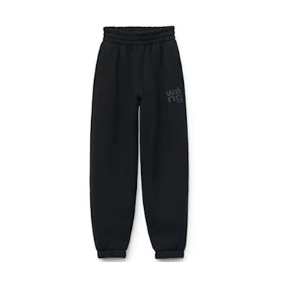 (Women) Alexander Wang SS20 Classic Logo Hot Girl Track Pants Black 4CC1204061-001