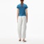 Purchase (W) 亚历山大王 SS21 酸洗皱纹蓝色圆领女款T恤 1CC1201328-424