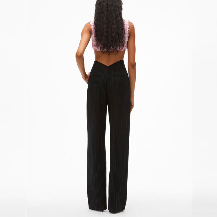 (Women) Alexander Wang SS21 Black Back-Slit Trousers 1WC2214340-965 圖 4