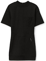 (Women) Alexander Wang SS21 Black Crew Neck Slim Fit Pocket T-Shirt Dress 4CC2216101-001 (Women) Alexander Wang SS21 Black Crew Neck Slim Fit Pocket T-Shirt Dress 4CC2216101-001