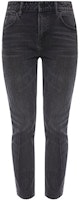 (Women) Alexander Wang SS21 Black High-Waisted Distressed Jeans. 4D994191BX-015 (Women) Alexander Wang SS21 Black High-Waisted Distressed Jeans. 4D994191BX-015
