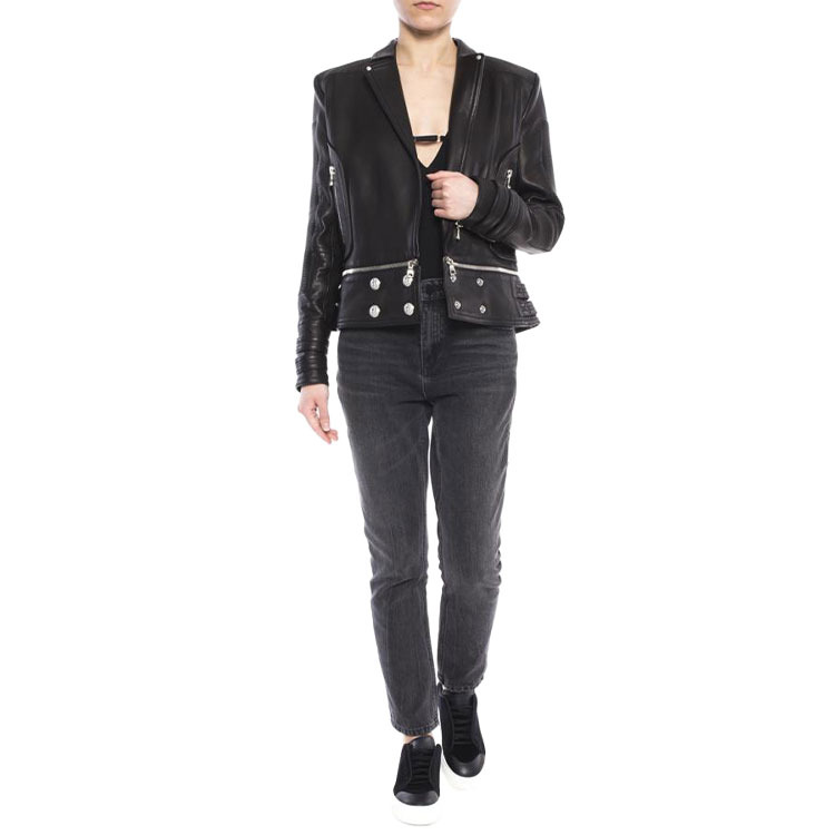 Lookbook (Women) Alexander Wang SS21 Black High-Waisted Distressed Jeans. 4D994191BX-015