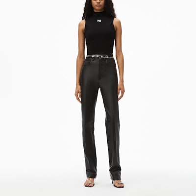 (W) 亞歷山大·王 SS21 黑色無袖背心搭配標誌補丁 4KC2211068-001 Lookbook (W) 亞歷山大·王 SS21 黑色無袖背心搭配標誌補丁 4KC2211068-001