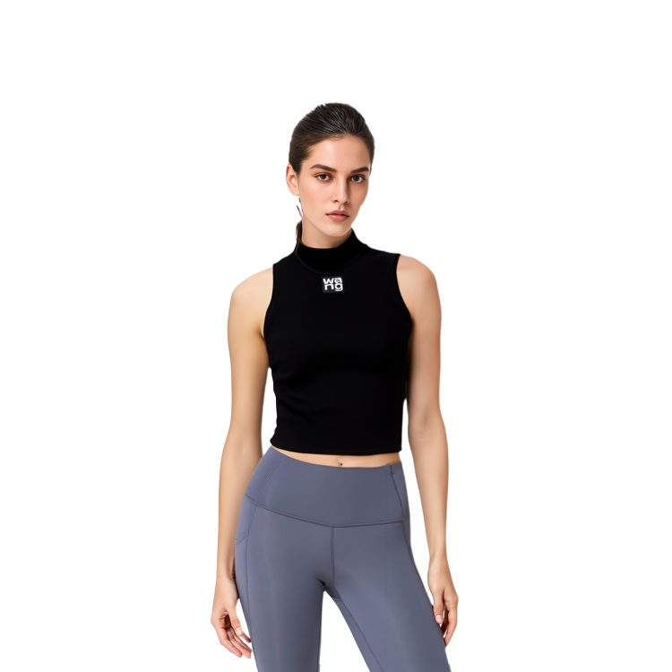 Sizing (W) 亞歷山大·王 SS21 黑色無袖背心搭配標誌補丁 4KC2211068-001