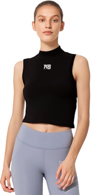 (W) 亞歷山大·王 SS21 黑色無袖背心搭配標誌補丁 4KC2211068-001 Cheap (W) 亞歷山大·王 SS21 黑色無袖背心搭配標誌補丁 4KC2211068-001