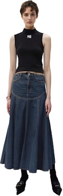 (W) 亞歷山大·王 SS21 黑色無袖背心搭配標誌補丁 4KC2211068-001 2