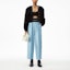 Lookbook (W) Pantalones Tapered de Cintura Alta Estirados Azul Logo Alexander Wang SS21 1WC1204234-450