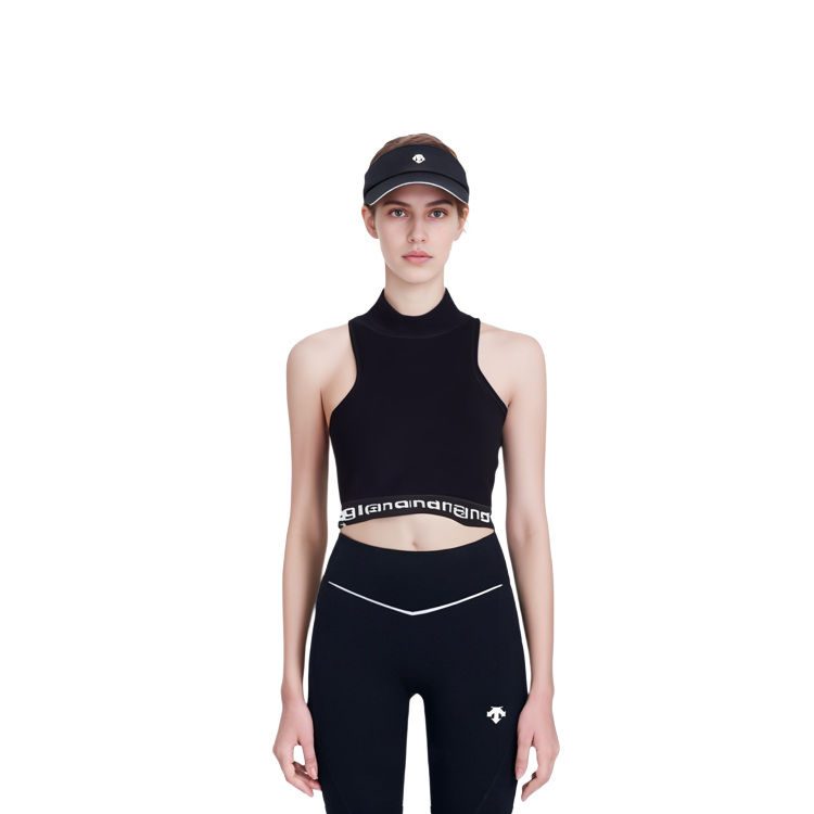 Details for (W) アレキサンダー ワン SS21 コーデュロイ ノースリーブ クロップトップ - ブラック 4CC2211212-001