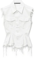 (Women) Alexander Wang SS21 Flared Hem Shaping Tank Top Women’s White 4DC2212948-100 (Women) Alexander Wang SS21 Flared Hem Shaping Tank Top Women’s White 4DC2212948-100