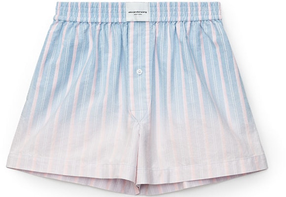 (W) 亚历山大王 SS21 渐变漂白短裤 蓝色. 4WC2214073-426 Order (W) 亚历山大王 SS21 渐变漂白短裤 蓝色. 4WC2214073-426