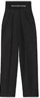 (Women) Alexander Wang SS21 High-Waist Casual Straight Pants Black Women 1WC2214345-001 (Women) Alexander Wang SS21 High-Waist Casual Straight Pants Black Women 1WC2214345-001