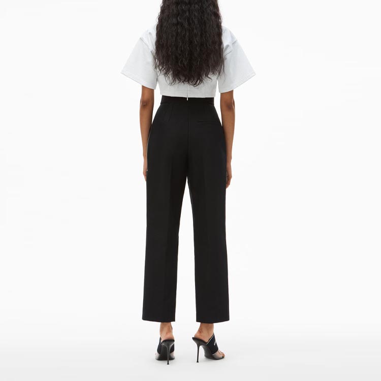 Shop (W) Pantalones Negros Rectos de Talle Alto Alexander Wang SS21 Mujer Casual. 1WC2214345-001