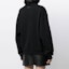 Purchase (W) Alexander Wang SS21 Baju Sweatshirt Hitam Leher Tinggi Logo Sulam Hati UCC2201393-001