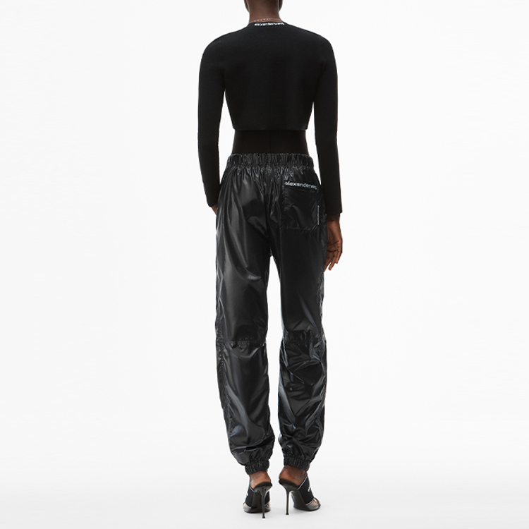 Shop (W) Cárdigan Negro Alexander Wang SS21 Logo Jacquard 4KC2213076-001