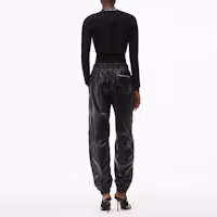 Shop (W) Alexander Wang SS21 車紋Logo提花黑色開襟毛衣 4KC2213076-001
