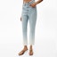 Purchase (Women) Alexander Wang SS21 Logo Mid-Rise Printed Jeans Women Blue White Gradient. 4DC2214906-270
