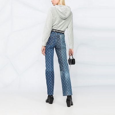 (W) 알렉산더 왕 SS21 로고 프린트 크롭 후디 그레이. 4CC1211197-030 Purchase (W) 알렉산더 왕 SS21 로고 프린트 크롭 후디 그레이. 4CC1211197-030