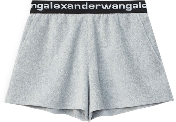 (W) Shorts de Pana Elástica con Logo Alexander Wang SS21 Gris 4CC1204025-030 Buy (W) Shorts de Pana Elástica con Logo Alexander Wang SS21 Gris 4CC1204025-030
