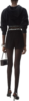 (W) 알렉산더 왕 SS21 로고 스트레치 풀오버 후디 블랙 여성용 4CC1211197-001 Shop (W) 알렉산더 왕 SS21 로고 스트레치 풀오버 후디 블랙 여성용 4CC1211197-001