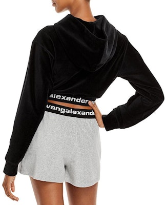 (W) 알렉산더 왕 SS21 로고 스트레치 풀오버 후디 블랙 여성용 4CC1211197-001 Details for (W) 알렉산더 왕 SS21 로고 스트레치 풀오버 후디 블랙 여성용 4CC1211197-001