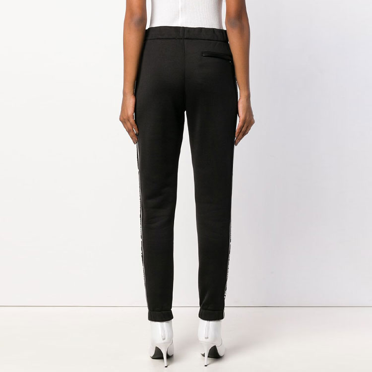 Shop (Women) Alexander Wang SS21 Logo Stripe Jogger Sweatpants Black. 4C384017C1-001